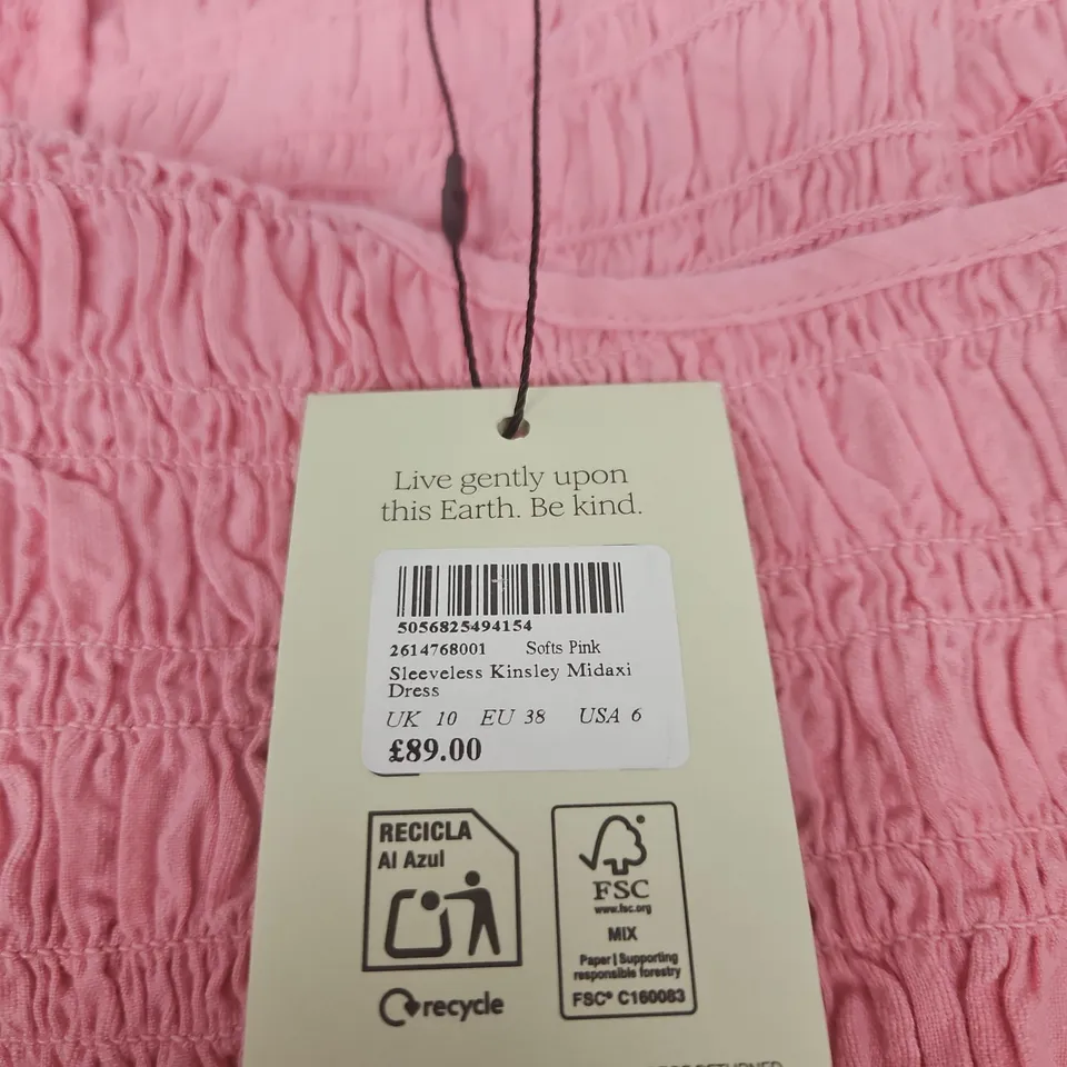 NOBODY'S CHILD SLEEVELESS KINSLEY MIDAXI DRESS – UK 10 (EU 38, USA 6)