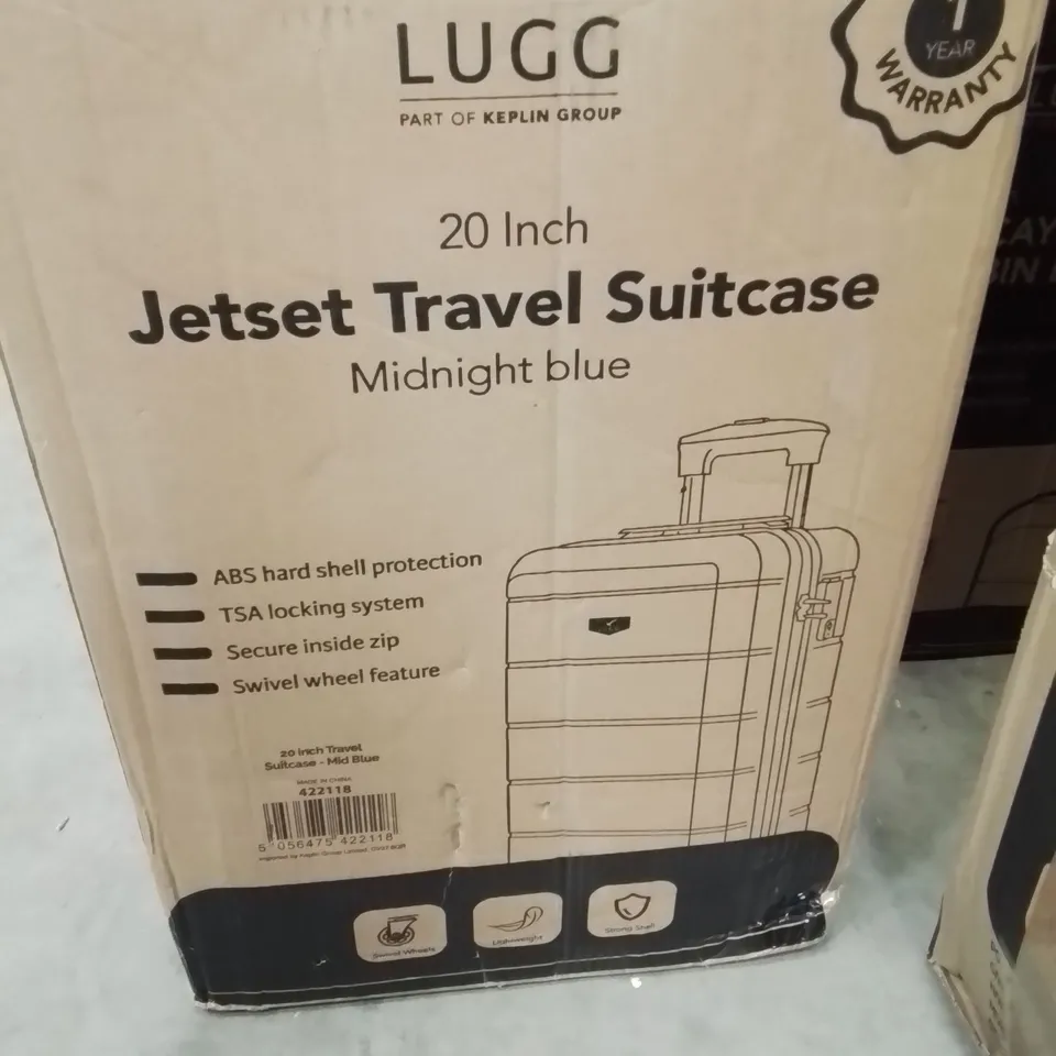 BOXED LUGG JETSET TRAVEL SUITCASE MIDNIGHT BLUE