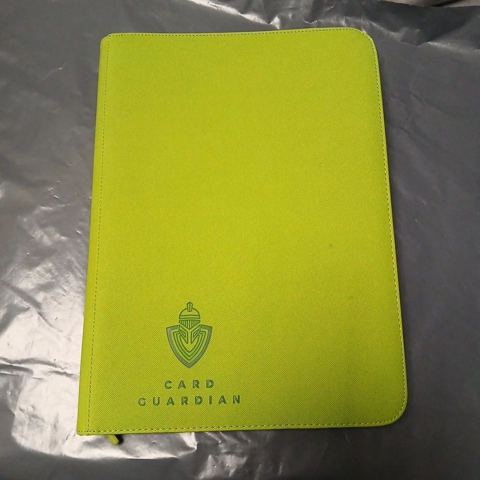 POKÉMON TRADING CARDS BINDER – LIME GREEN CARD GUARDIAN BINDER WITH SLEEVED CARDS