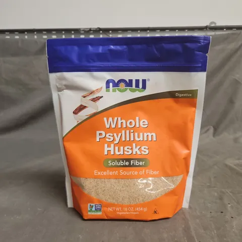 NOW WHOLE PSYLLIUM HUSKS SOLUBLE FIBER – 16 OZ (454 G)