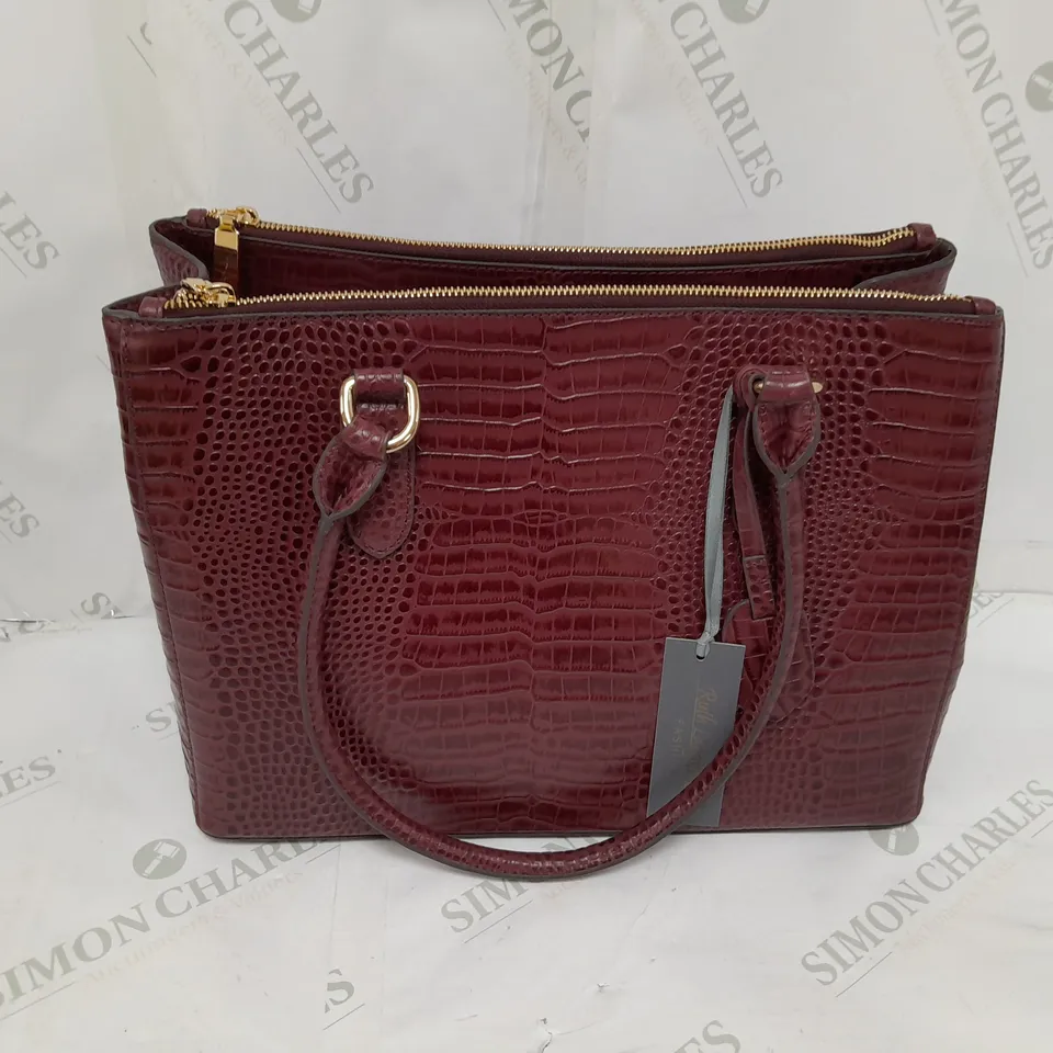 RUTH LANGSFORD LEATHER HANDBAG