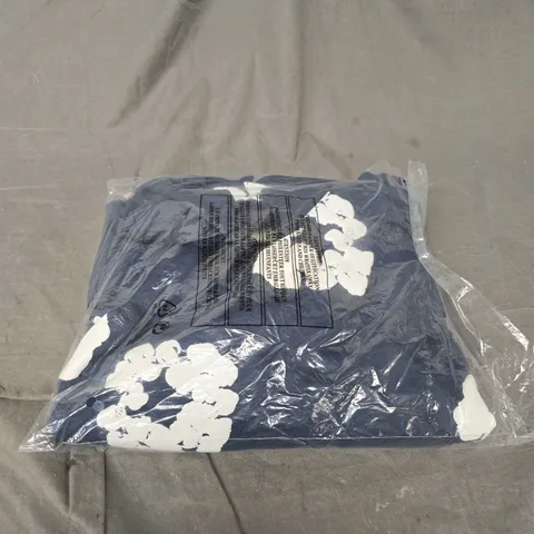 DENIM TEARS DARK BLUE HOODIE SIZE 