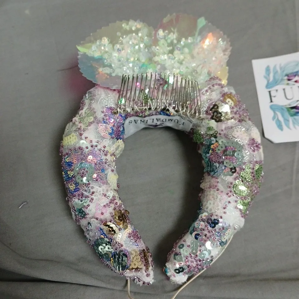 FUMBALINAS CHUNKY SEQUINED HEADBAND IN MULTI