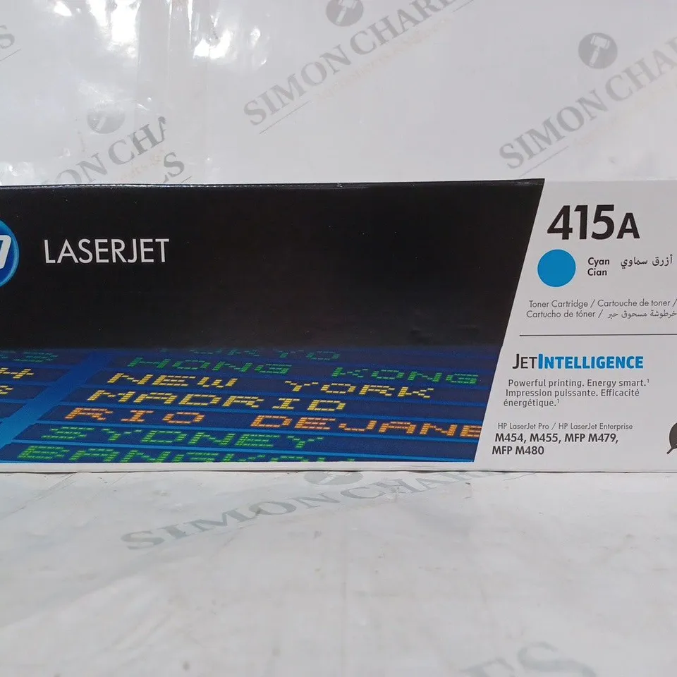 BOXED HP LASERJET 415A W2031A TONER CARTRIDGE - CYAN