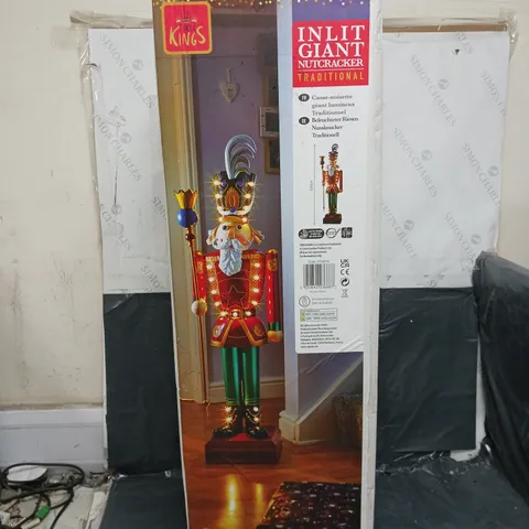 BOXED IN-LIT GIANT NUTCRACKER - COLLECTION ONLY