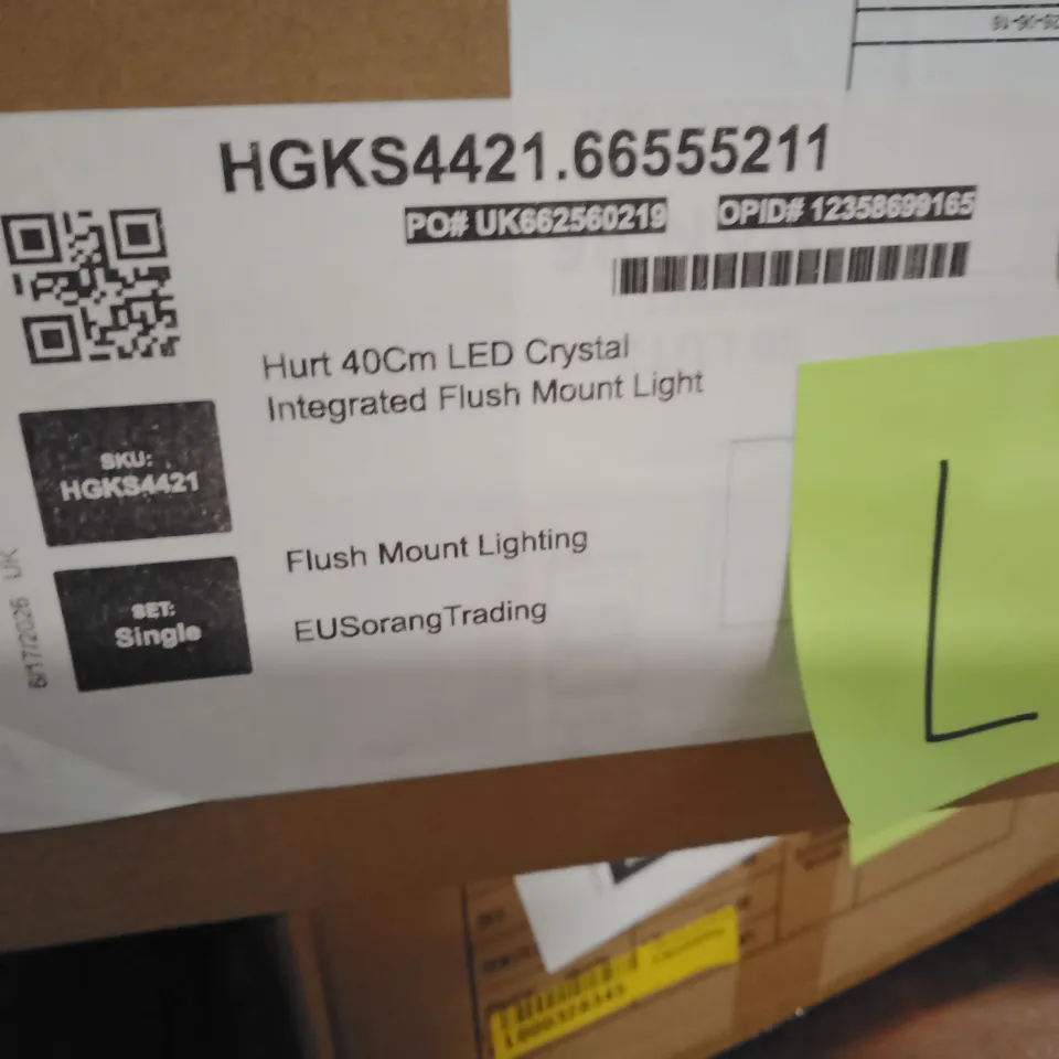 BOXED HURT 40CM LED CRYSTAL INTEGRATED FLUSH MOUNT LIGHT
