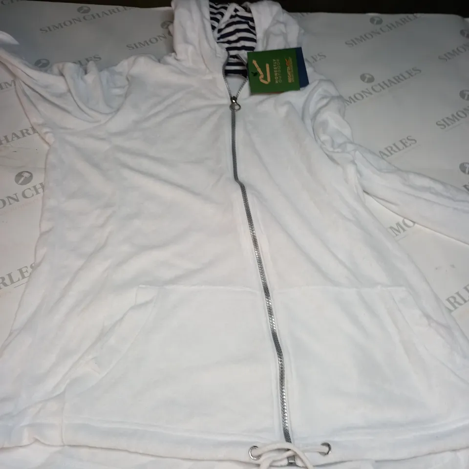 REGATTA BAYARAMA LADIES HOODIE IN WHITE -  SIZE 18