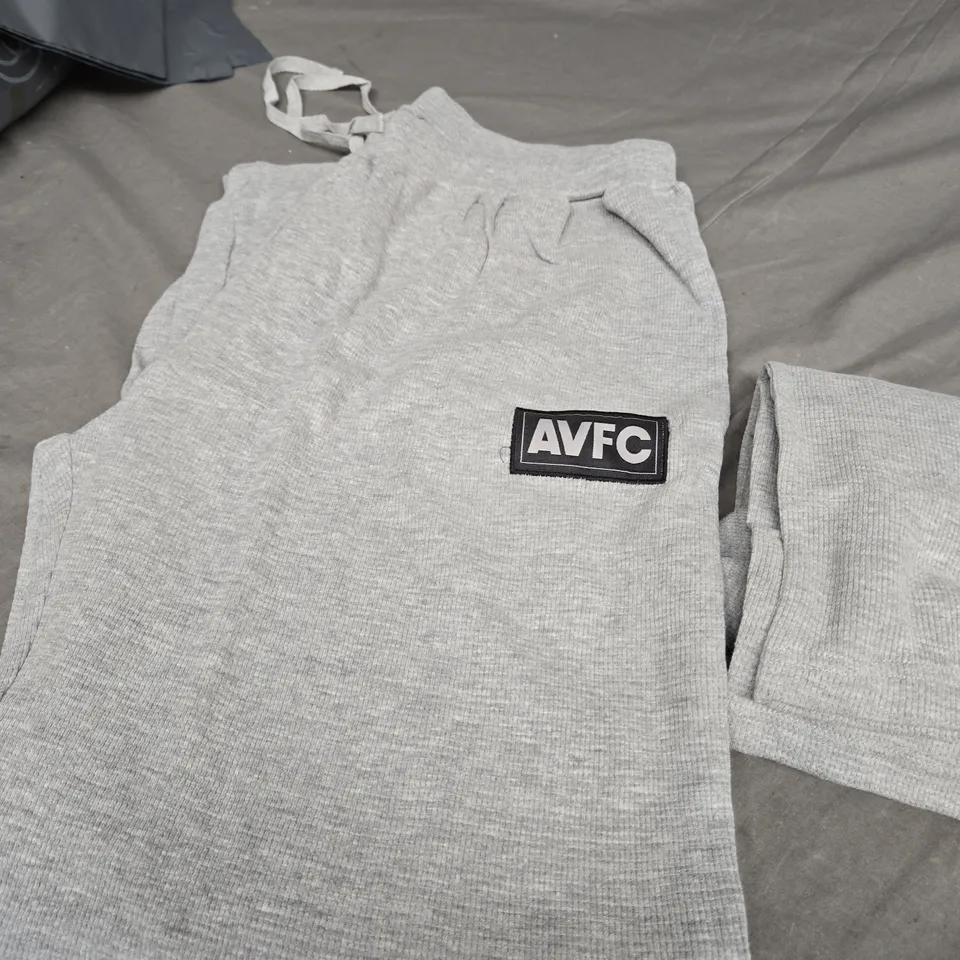 ASTON VILLA FC TRACKSUIT GREY SIZE LARGE