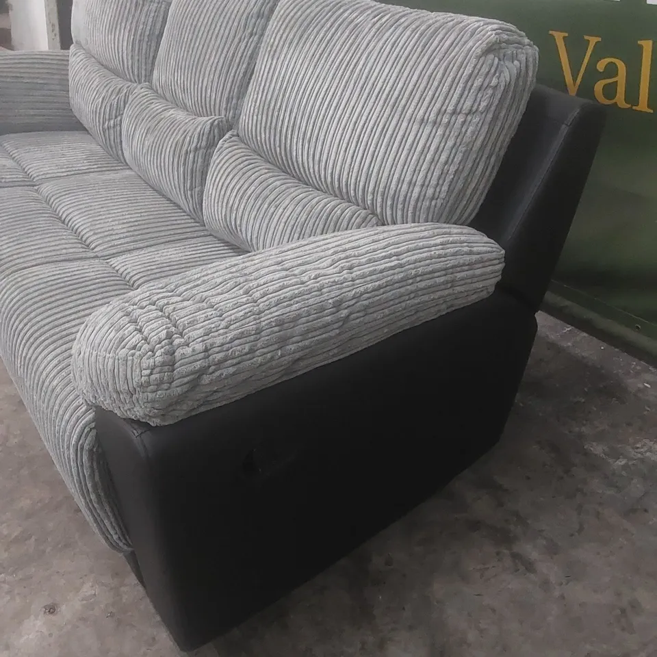 DESIGNER SIENNA 3 SEATER MANUAL RECLINER SOFA