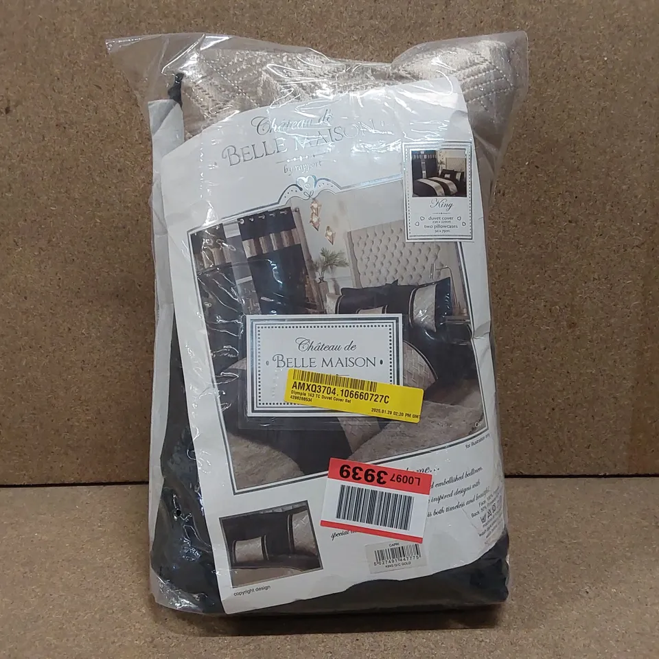 BAGGED OLYMPIA 143 TC DUVET COVER SET - KING SIZE