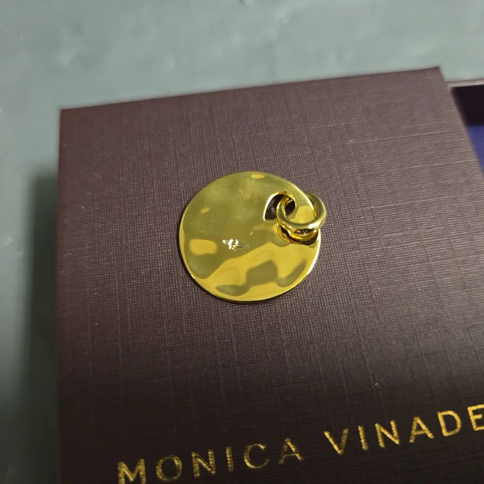 BOXED MONICA VINADER ROUND NECKLACE PENDANT