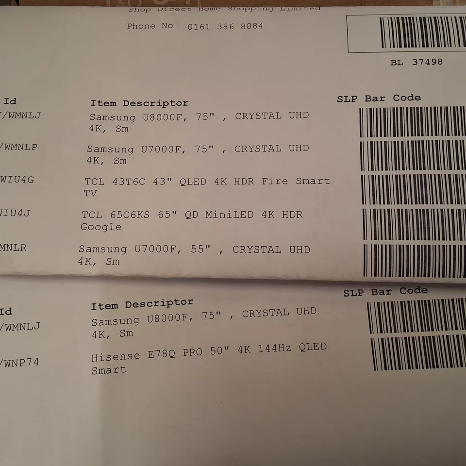 PALLET CONTAINING 7 ASSORTED DAMAGED TVS