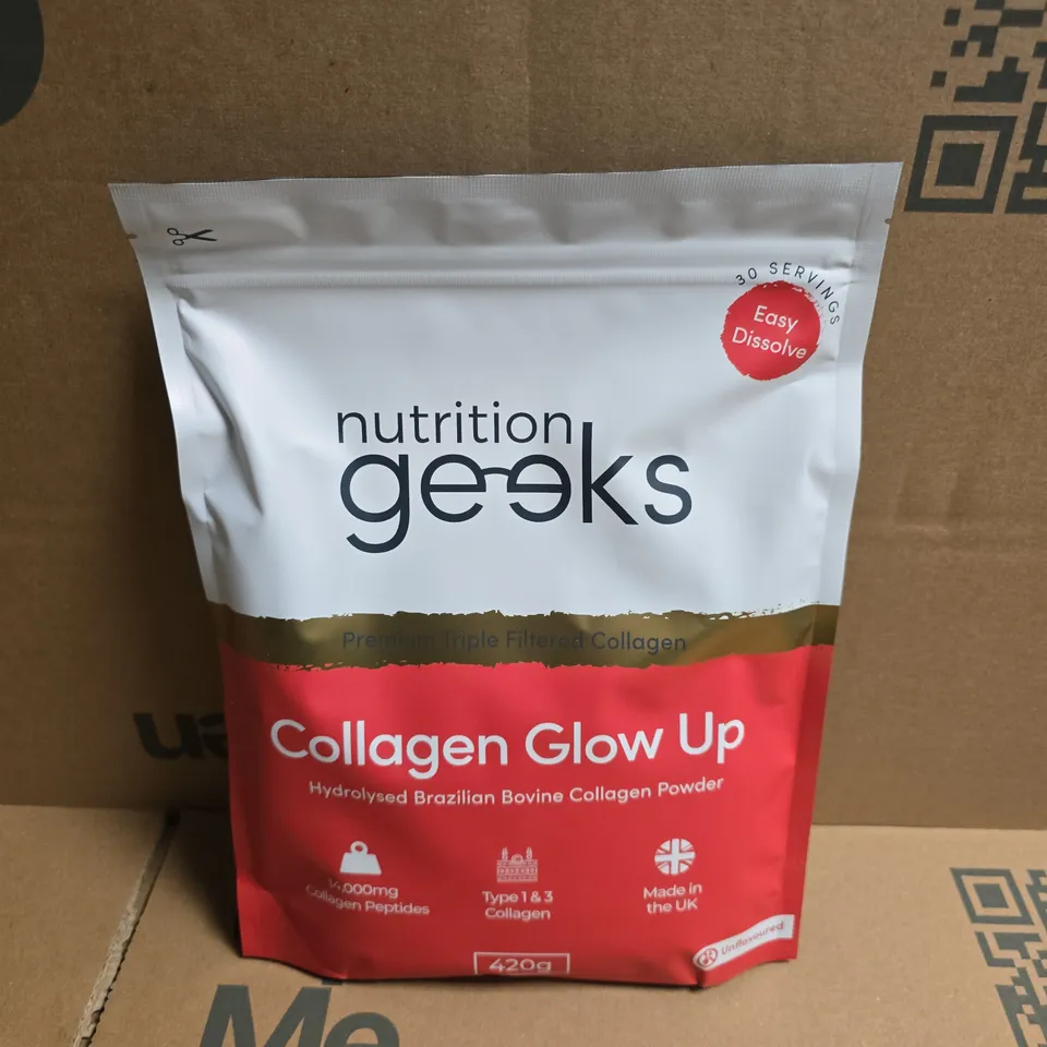 NUTRITION GEEKS COLLAGEN GLOW UP UNFLAVOURED (420G)