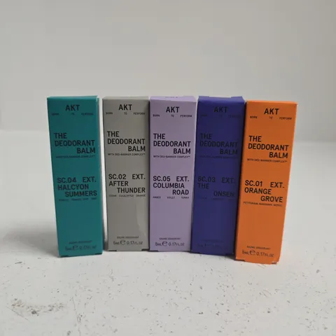 5 BOXED AKT THE DEODORANT BALMS (5ML)