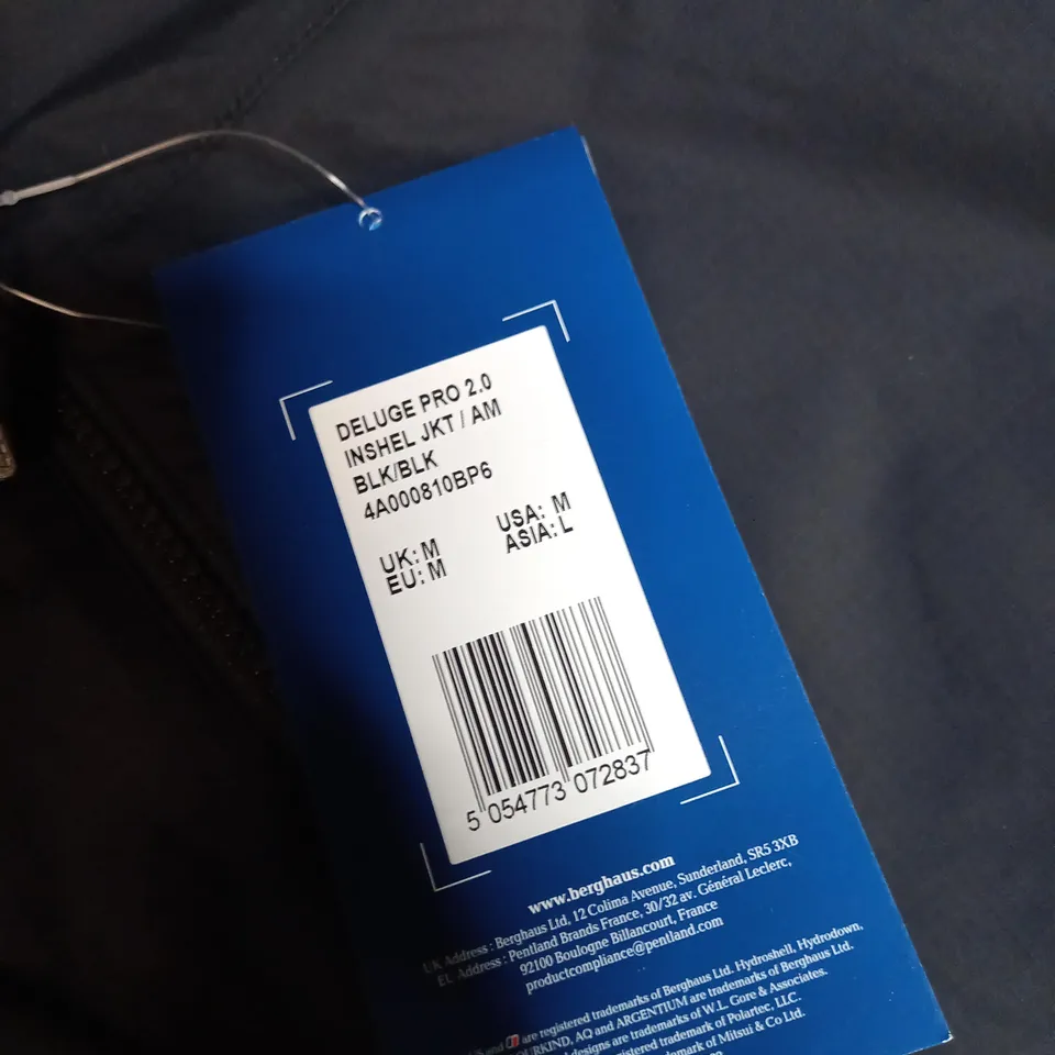 BERGHAUS PRO 2.0 INSULATED BLACK JACKET - MEDIUM
