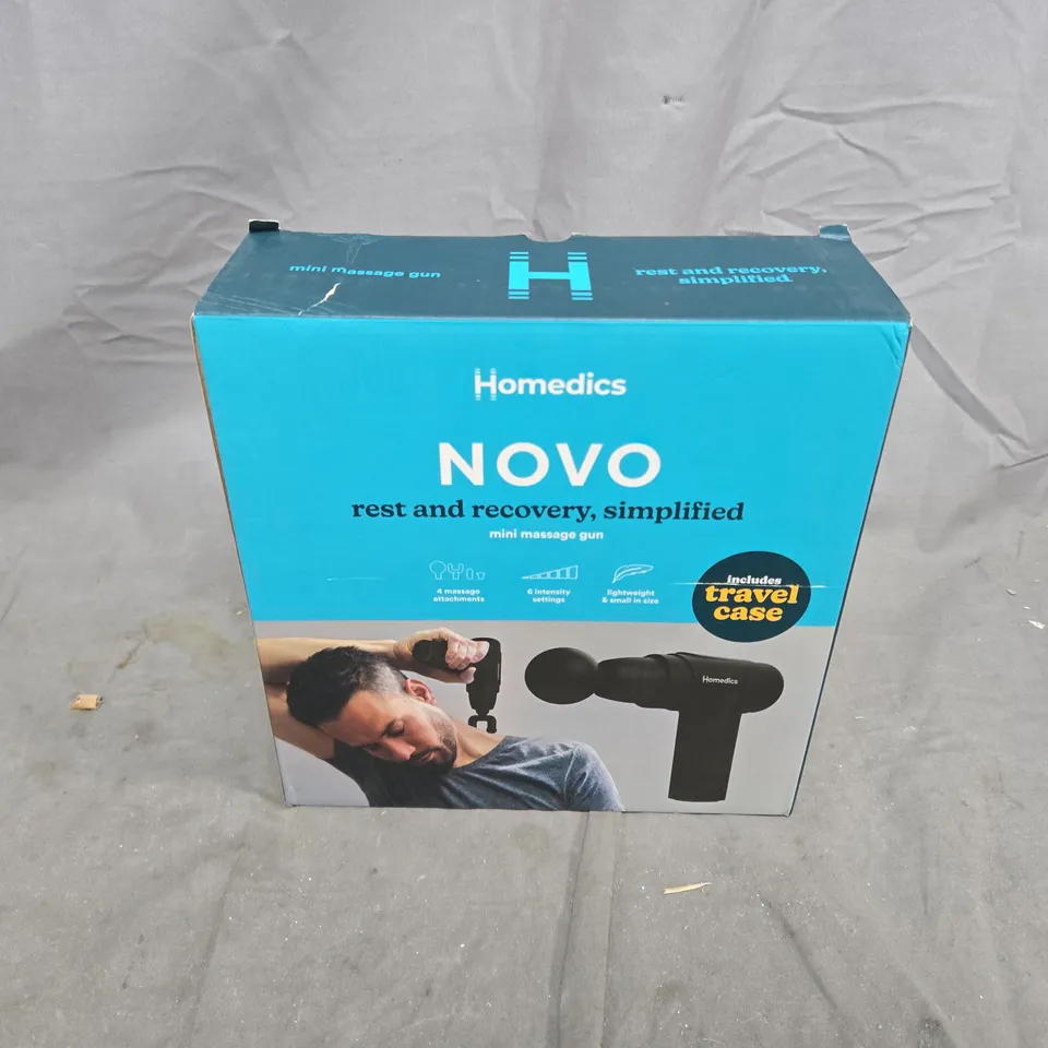 BOXED HOMEDICS NOVO MINI MASSAGE GUN