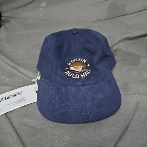 KESTIN X AULD HAG CAP – NAVY COTTON TWILL, EMBROIDERED LOGO