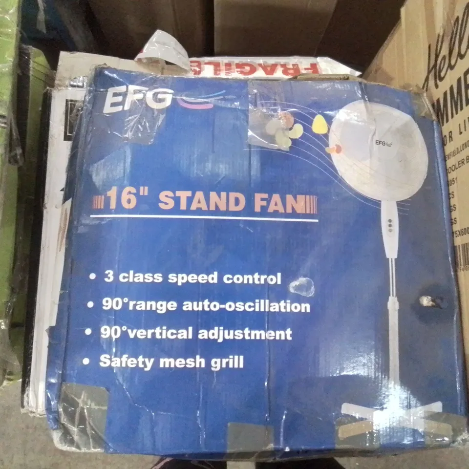 EFG 16" OSCILLATING STAND FAN 