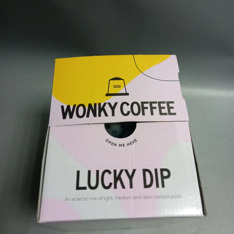 LOT OF 100 WONKY COFFEE LUCKY DIP COFFEE PODS