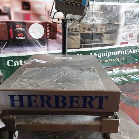 HERBERT DIGITAL SACK SCALES T31P ON TROLLEY