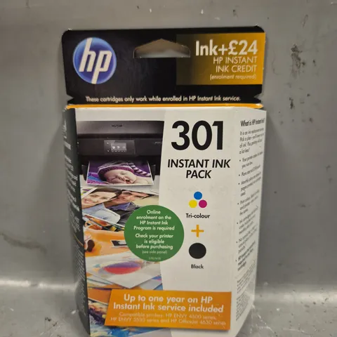 BOX OF APPROXIMATELY 20 HP 301 INSTANT INK PACKS
