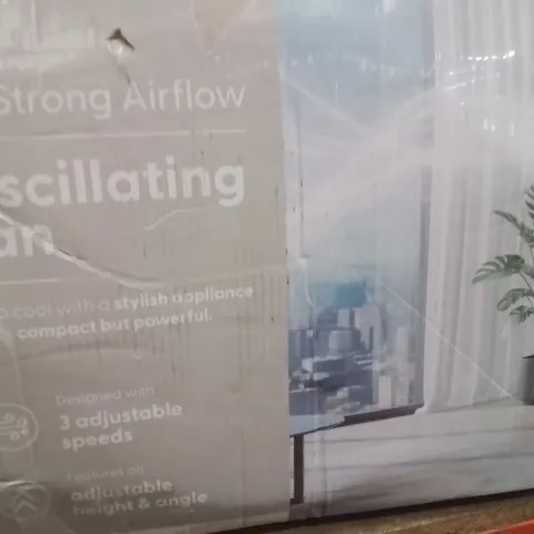BOXED KEPLIN 10" BLACK OSCILLATING FAN