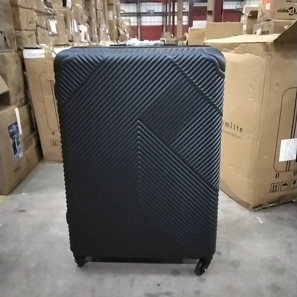 BOXED NEO NAVY BLUE HARD SHELL LUGGAGE SUITCASE