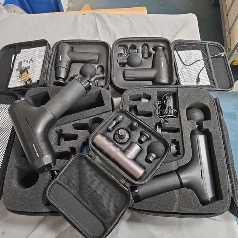 LOT OF 10 ASSORTED HOMEDICS MASSAGERS IN CARRY CASES