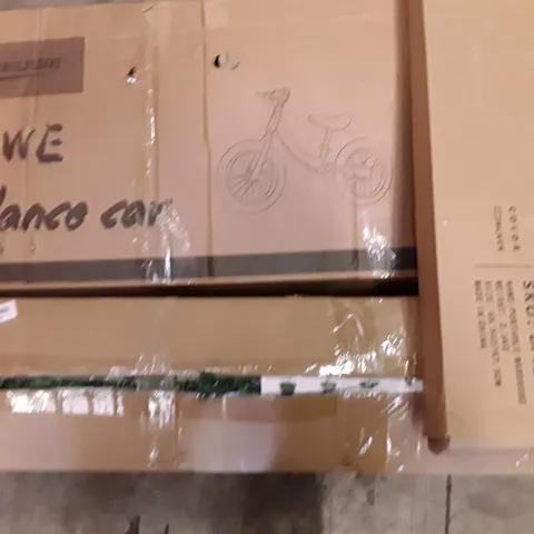 PALLET OF ASSORTED HOUSEHOLD ITEMS TO INCLUDE FOLDING EXERCISE BIKE, PORTABLE WARDROBE AND XMAS TREE