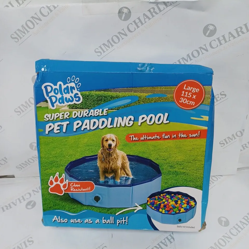 BOXED PAW PRIDE PET PADDLING POOL - LARGE 