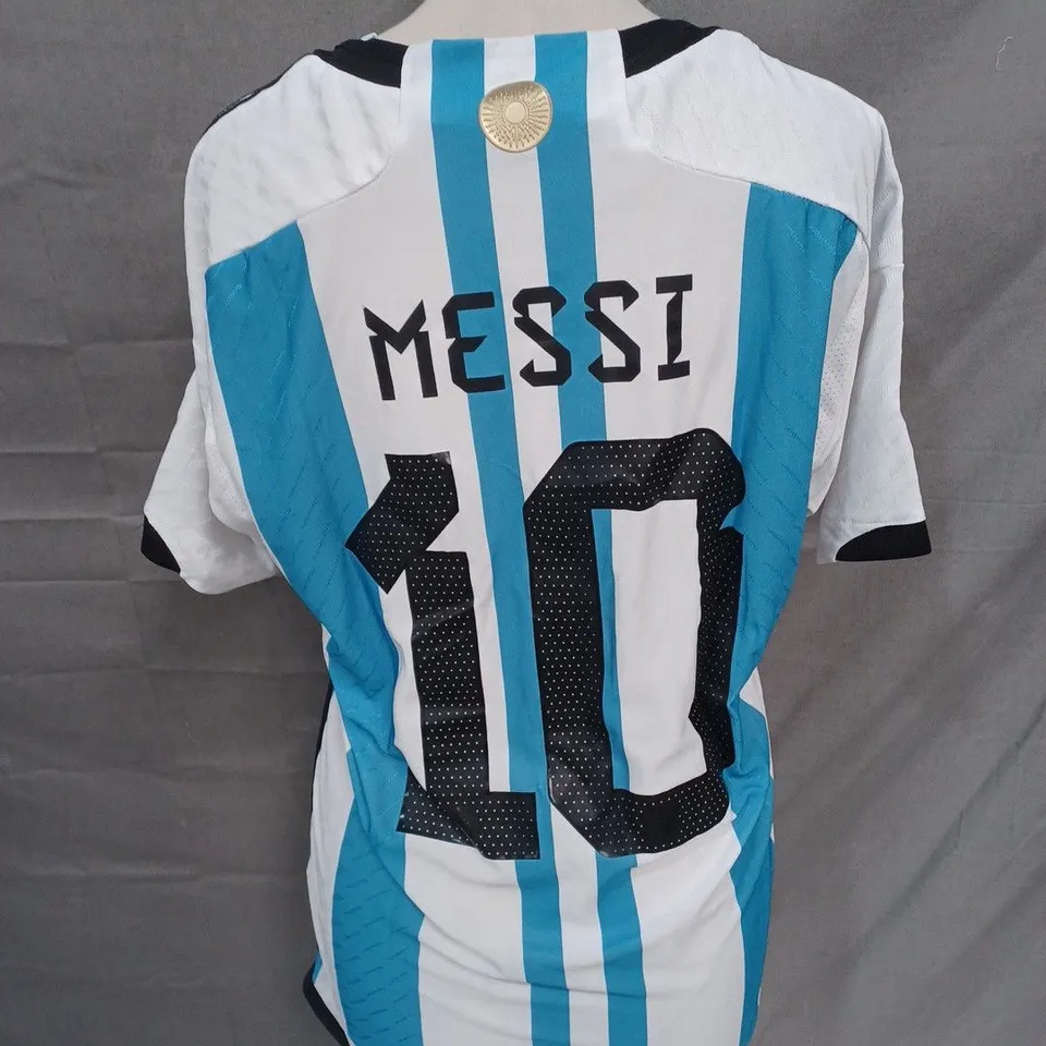 ARGENTINA FC HOME JERSEY WITH MESSI 10 SIZE S