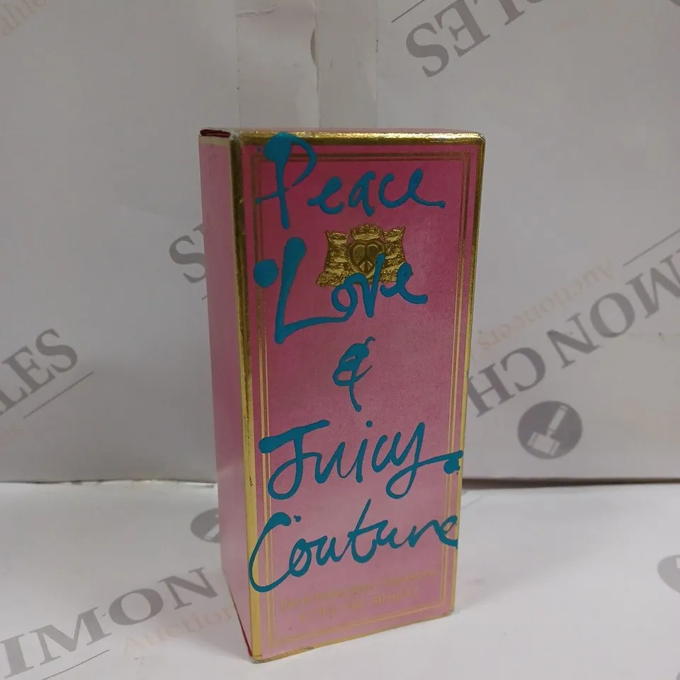 BOXED PEACE LOVE & JUICY COUTURE EAU DE PARFUM (50ml)