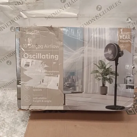 BOXED OSCILLATING FAN BLACK