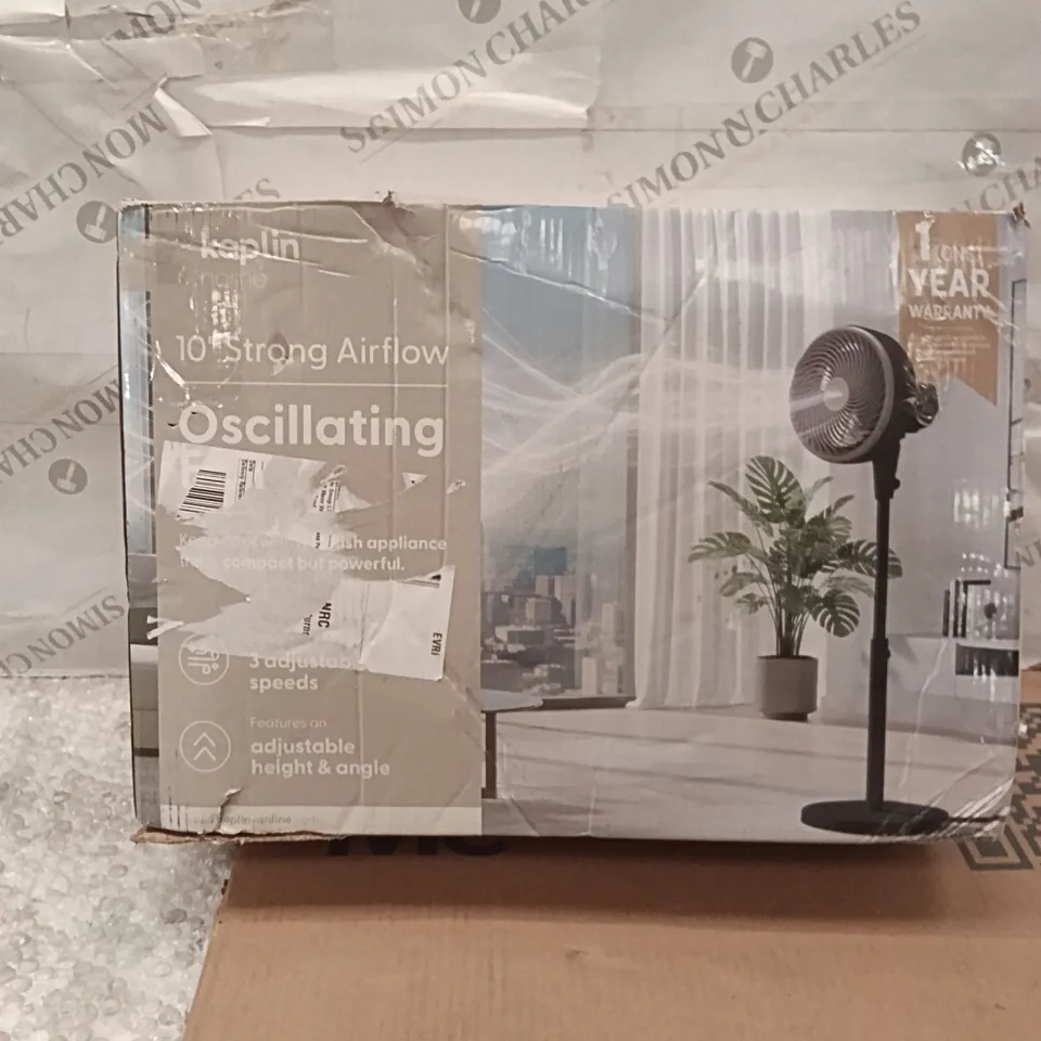 BOXED OSCILLATING FAN BLACK