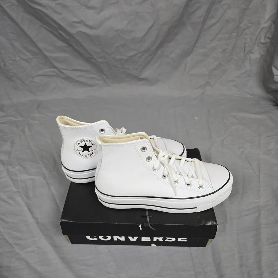 CONVERSE CHUCK TAYLOR ALL STAR HIGH-TOP SNEAKERS – WHITE, UK5 (US7, EU37.5)