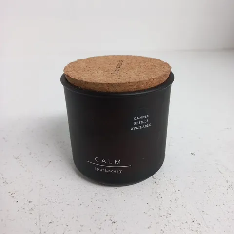 M&S HOME CALM APOTHECARY CANDLE – BLACK JAR WITH CORK LID