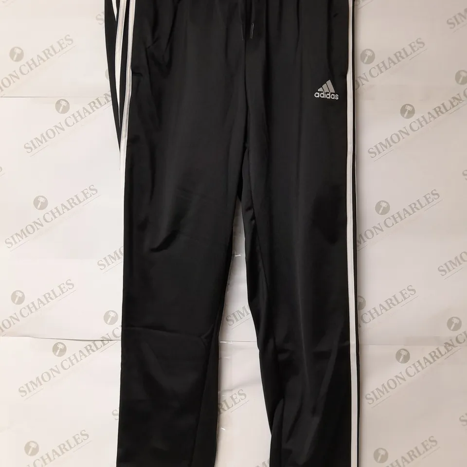 ADIDAS TRACKSUIT BOTTOMS IN BLACK - UK MEDIUM 12-14