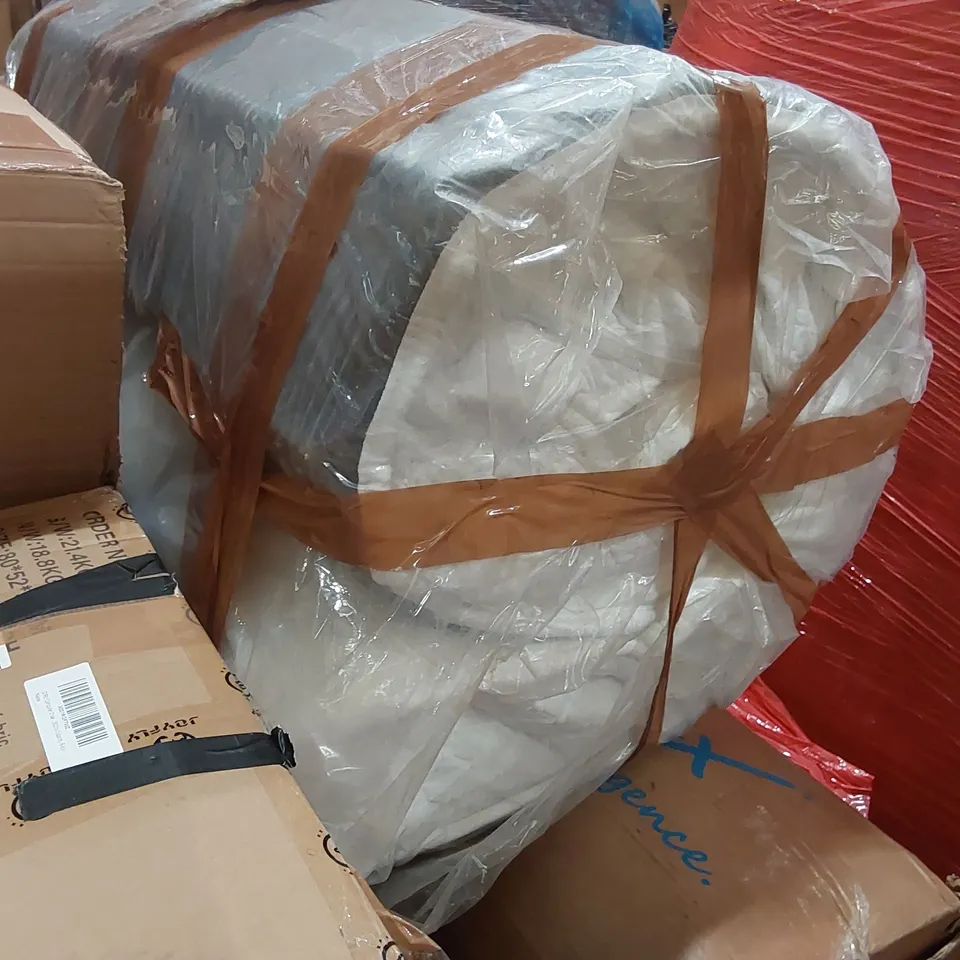 PALLET OF ASSORTED ITEMS INCLUDING: MATTRESS, SOUNDBAR, LED MONITOR, GAMING CHAIR ECT