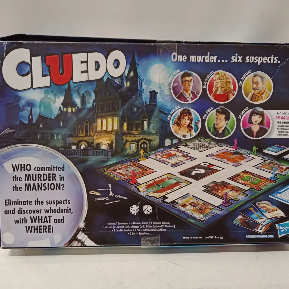 CLUEDO – THE CLASSIC MYSTERY GAME (HASBRO, BOXED BOARD GAME)