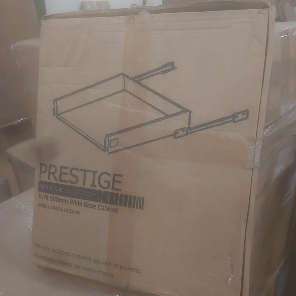BOXED PRESTIGE SOFT CLOSE DRAWER PACK 500mm