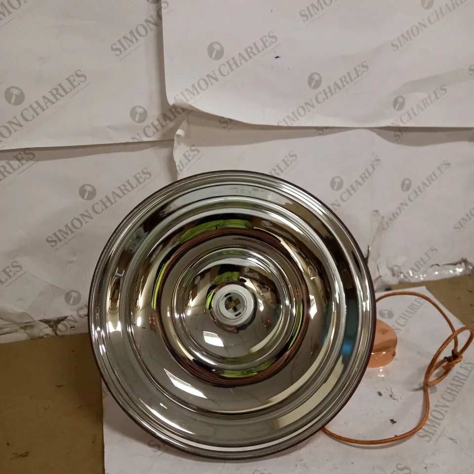 ENDON CEILING LIGHT IN PINK BRASS 