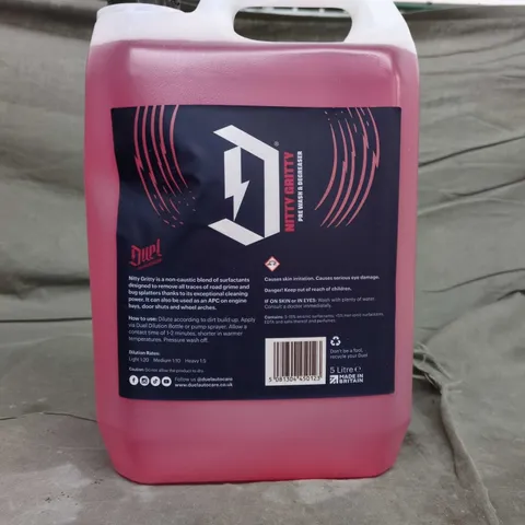 Nitty Gritty Pre-Wash & Degreaser – 5 Litre Pink Liquid