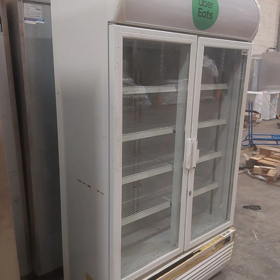 PRODIS XD701 WHITE DOUBLE DOOR TALL SHOP DISPLAY FRIDGE
