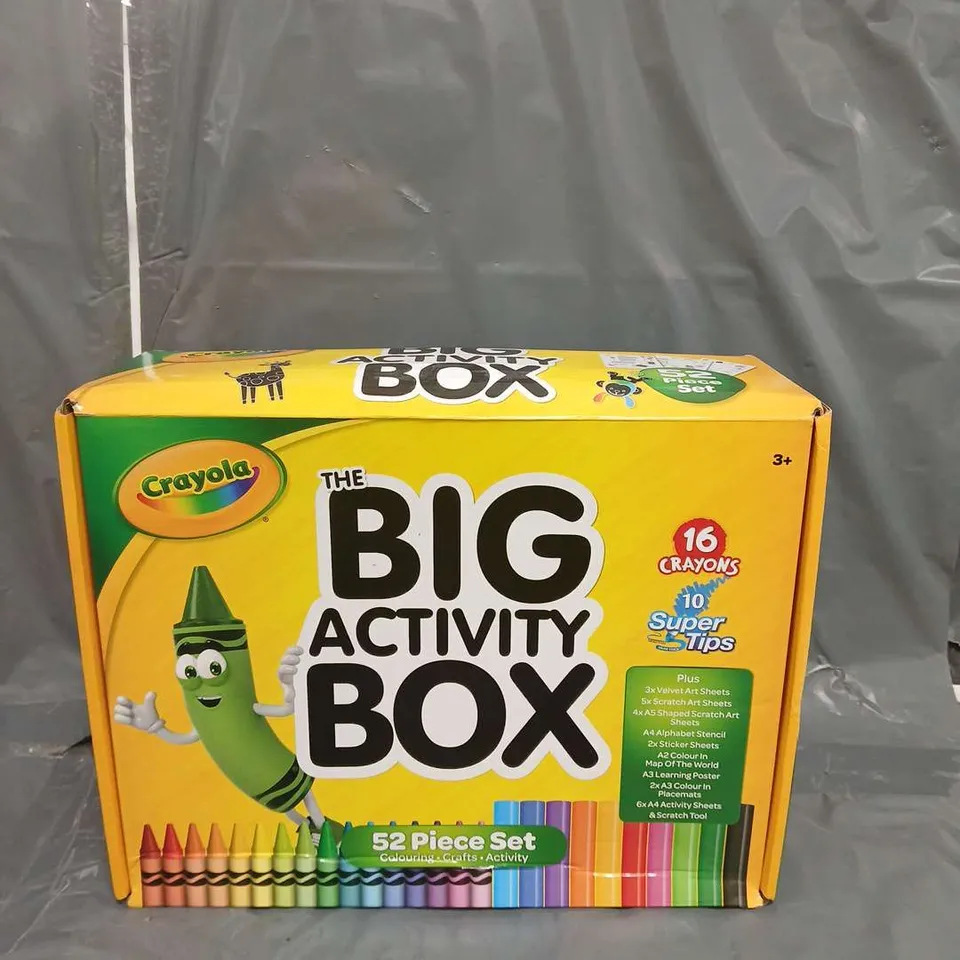 CRAYOLA 52 PIECE BIG ACTIVITY BOX