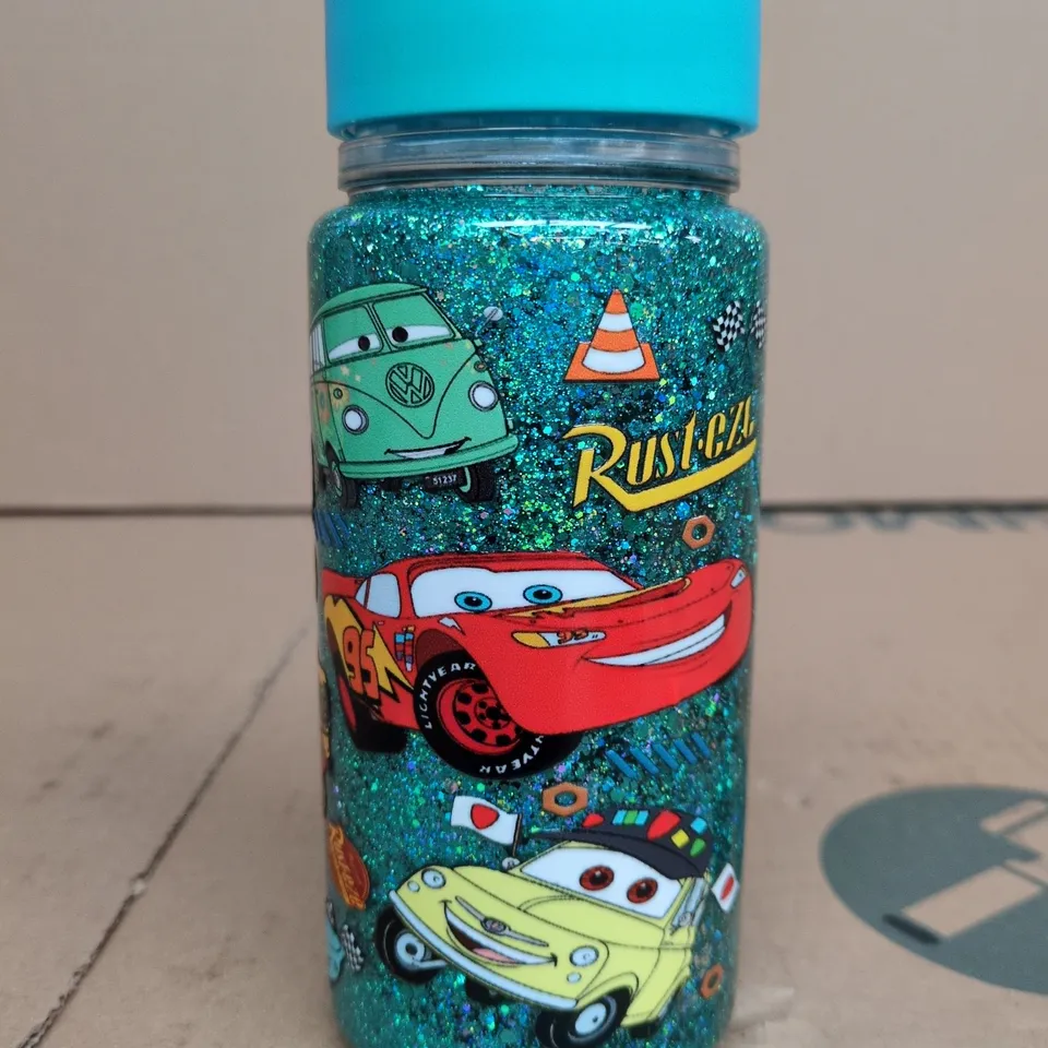 KIDS' CARS-THEMED GLITTER WATER BOTTLE