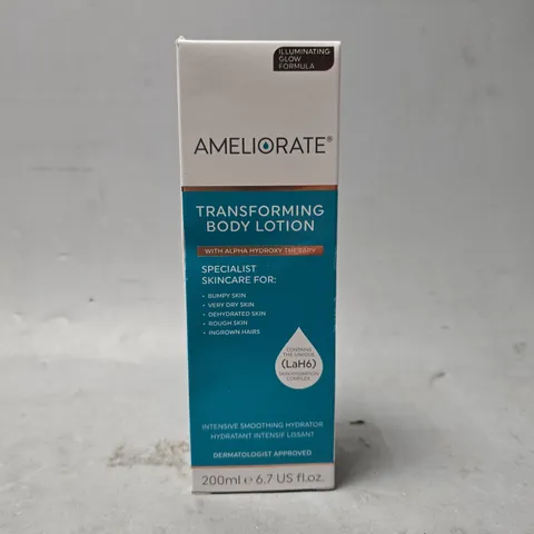AMELIORATE TRANSFORMING BODY LOTION ILLUMINATING GLOW FORMULA 200ML