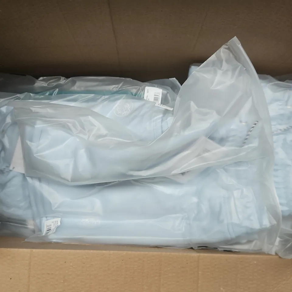 APPROXIMATELY 26 ASSORTED BAGGED CLOTHING ITEMS IN VARIOUS SIZES TO INCLUDE LADIES BRASS MONKEY SHORTS IN ICE BLUE & UNISEX BRASS MONKEY JOGGERS IN CLAY/GREEN