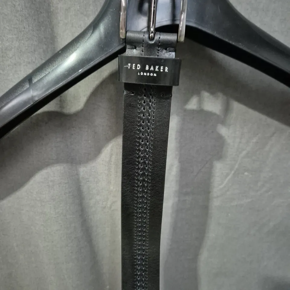 TED BAKER BLACK LEATHER BELT – LONDON