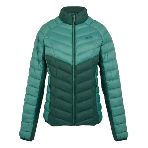 BRAND NEW REGATTA WOMENS DALENT PADDED JACKET IN DUSTY/FOREST GREEN - UK 10