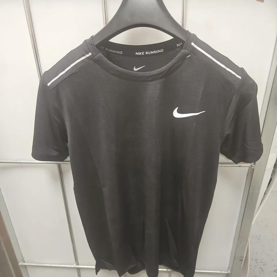 NIKE RUNNING T‑SHIRT DRY-FIT – MEN'S, BLACK, SIZE M (MADE IN THAILAND)